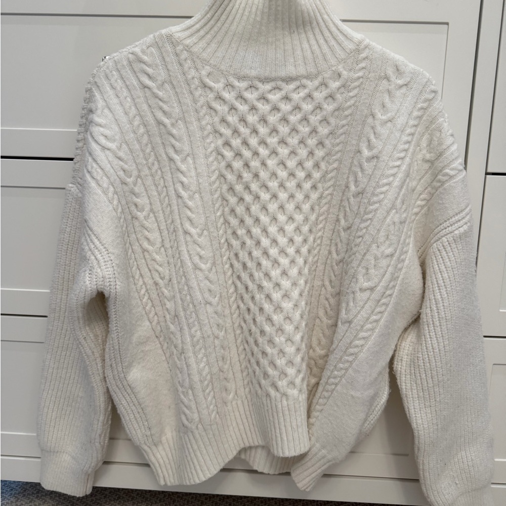 Cozy Cream Cable Knit Sweater